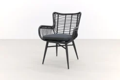 Jasmine Black/GI Vigo 6-persoons dining tuinset 230x100 cm.