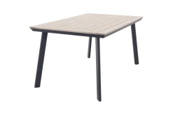 Jasmine Black/GI Vigo 4-persoons dining tuinset 160x90 cm.