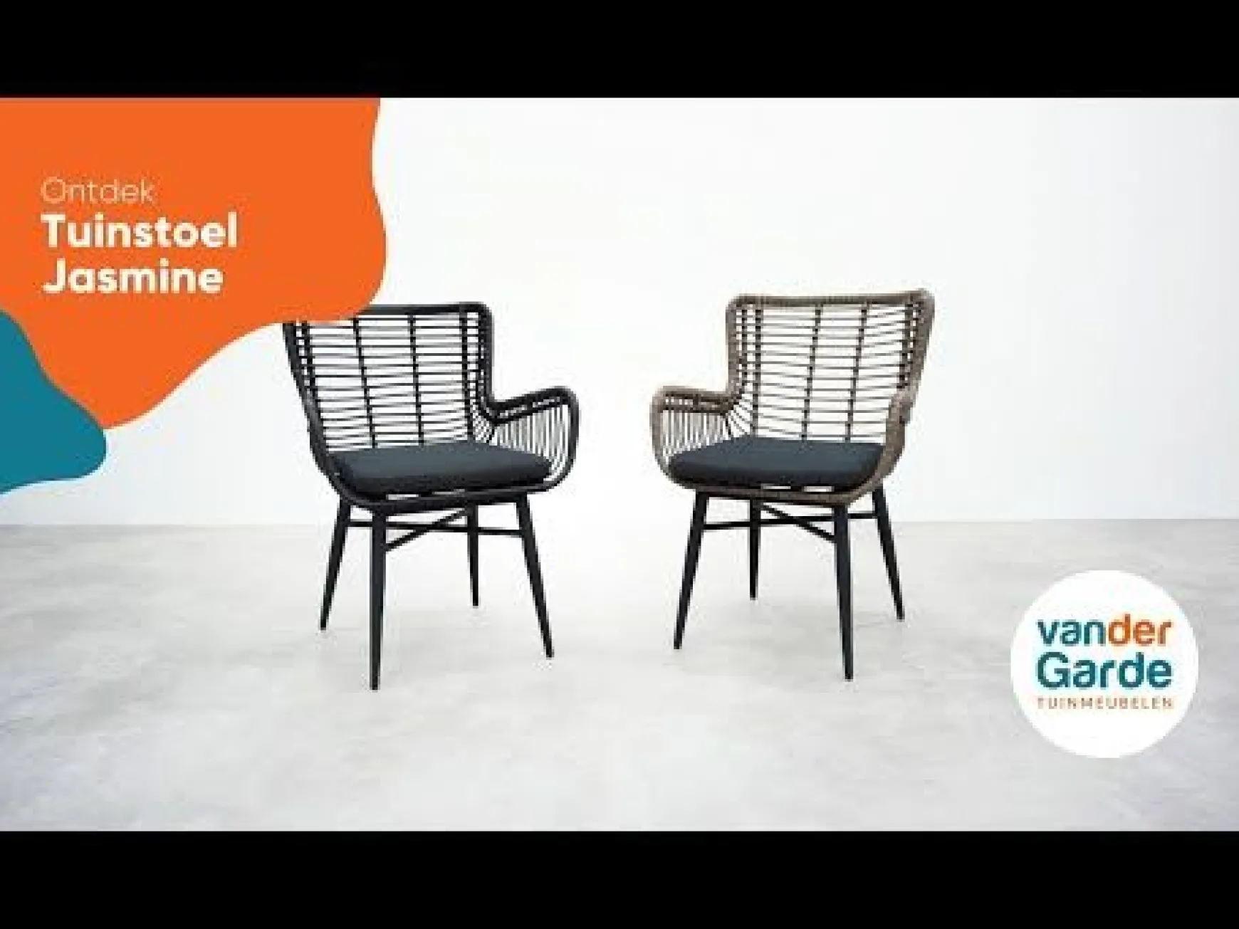 Jasmine Black/Montreal 6-persoons verstelbare tuinset met uitschuifbare tuintafel 200-260x100 cm.