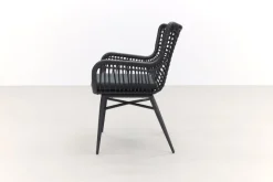 Jasmine Black/Noah 6-persoons dining tuinset 260x100 cm. - Teak OP=OP