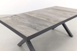 Jasmine Black/Ottowa 6-persoons dining tuinset 205-265x100 cm. - Houtlook