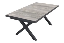 Jasmine Black/Ottowa 6-persoons dining tuinset 205-265x100 cm. - Houtlook