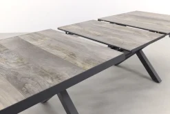 Jasmine Black/Ottowa 6-persoons dining tuinset 205-265x100 cm. - Houtlook