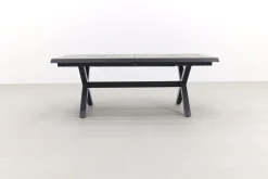 Jasmine Black/Ottowa 6-persoons dining tuinset 205-265x100 cm. - Houtlook