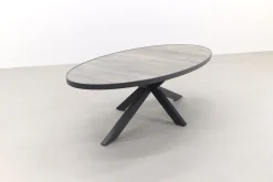 Jasmine Black/Silva 6-persoons ovale dining tuinset 240x115 cm. - Houtlook