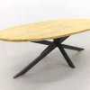 Jasmine Black/Taste Prado Ellips 6-persoons dining tuinset 240x115 cm. - Teak