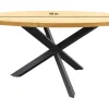 Jasmine Black/Taste Prado 6-persoons ronde dining tuinset Ø160 cm. - Teak
