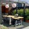Jasmine dining tuinstoel - black
