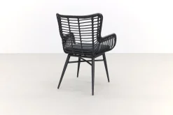 Jasmine dining tuinstoel - black