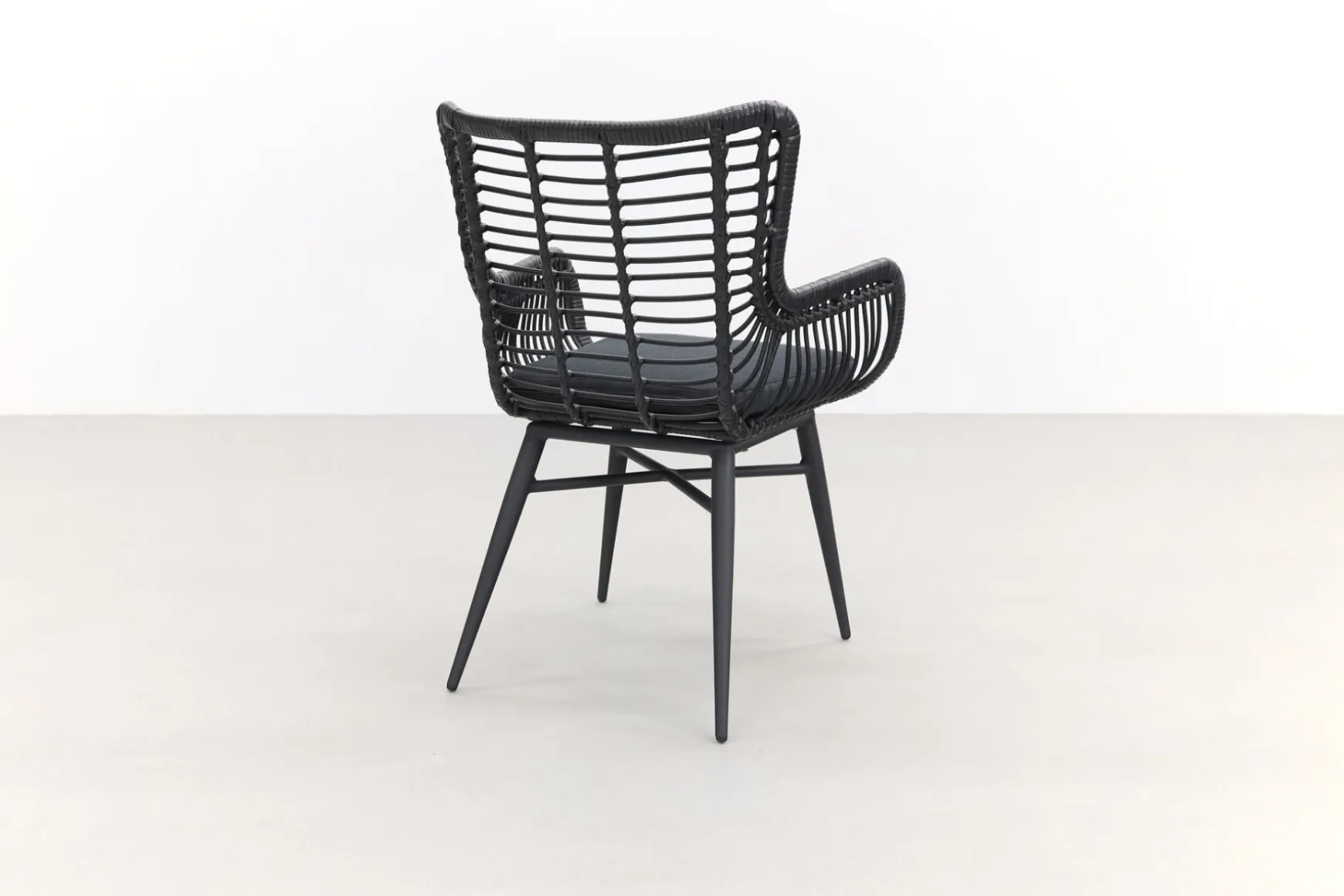 Jasmine dining tuinstoel - black