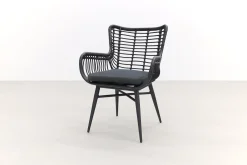 Jasmine dining tuinstoel - black