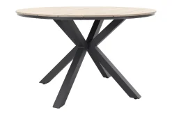 Jasmine Naturel/GI Edison 4-persoons ronde dining tuinset Ø122 cm.