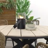 Jasmine Naturel/GI Edison 6-persoons ronde dining tuinset Ø148 cm.