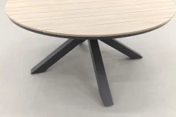 Jasmine Naturel/GI Edison 6-persoons ronde dining tuinset Ø148 cm.