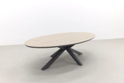 Jasmine Naturel/GI Edison 8-persoons ovale dining tuinset 280x140 cm.