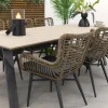 Jasmine Naturel/GI Nevada 6-persoons dining tuinset 240x100 cm.