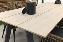 Jasmine Naturel/GI Nevada 6-persoons dining tuinset 240x100 cm.