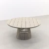 Jasmine Naturel/GI Trinxa 6-persoons ronde dining tuinset Ø148 cm.