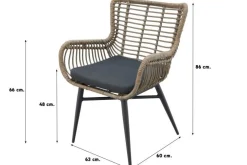 Jasmine Naturel/Noah 6-persoons dining tuinset 260x100 - Teak OP=OP
