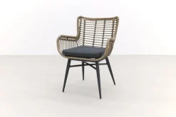 Jasmine Naturel/Taste Prado 6-persoons ronde dining tuinset Ø160 cm. - Teak