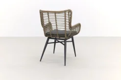 Jasmine/Taste Prado Ellips 6-persoons ovale dining tuinset 240x115 cm. - Black/Naturel mix