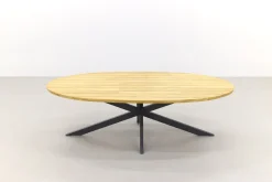 Jasmine/Taste Prado Ellips 6-persoons ovale dining tuinset 240x115 cm. - Black/Naturel mix