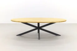 Jasmine/Taste Prado Ellips 6-persoons ovale dining tuinset 240x115 cm. - Black/Naturel mix
