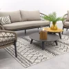 Julia stoel bank loungeset - 5-delig - antraciet