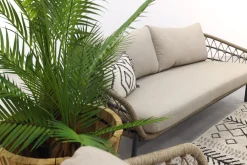 Julia stoel bank loungeset - 5-delig - antraciet