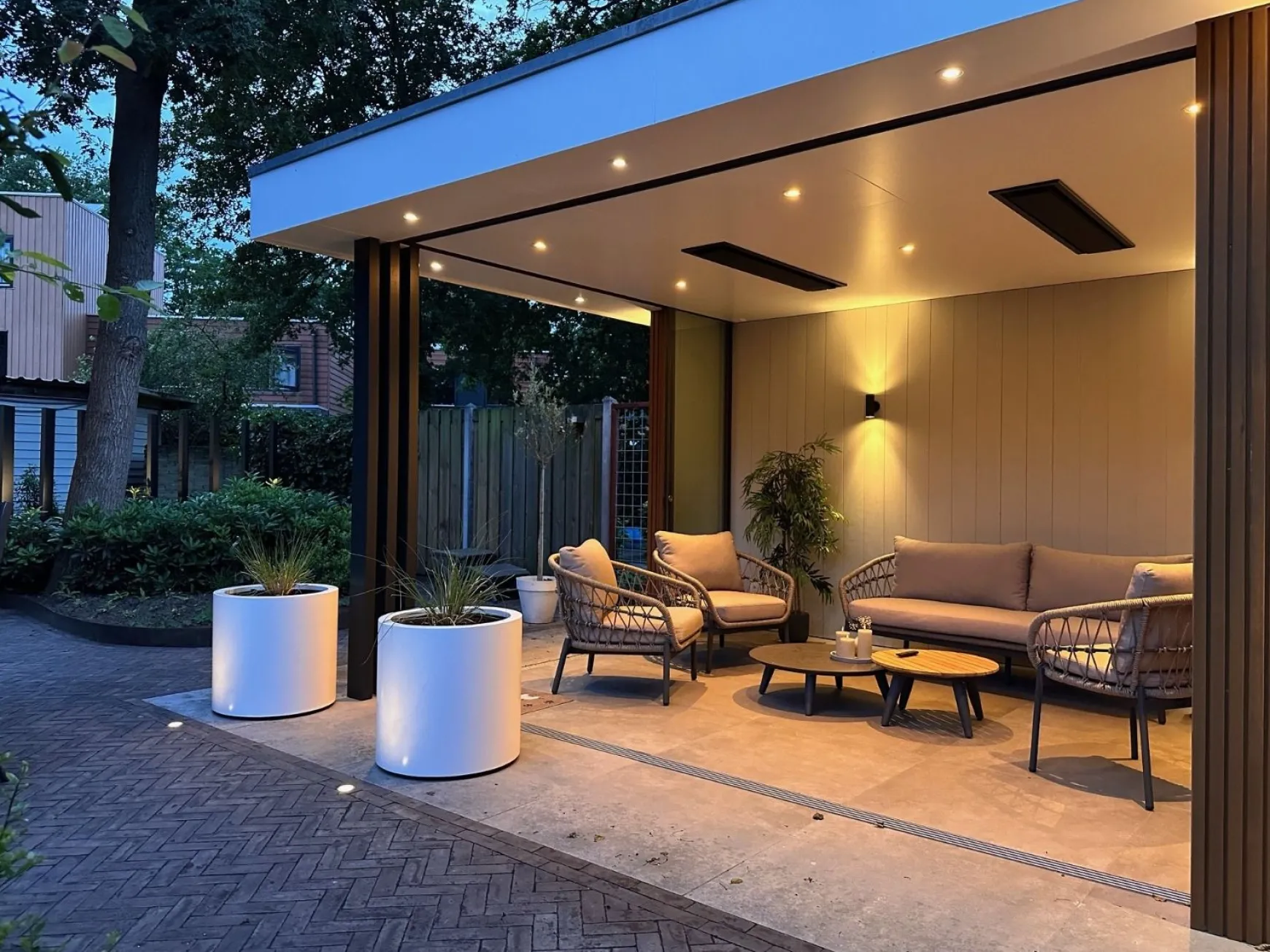 Julia stoel bank loungeset - 5-delig - antraciet