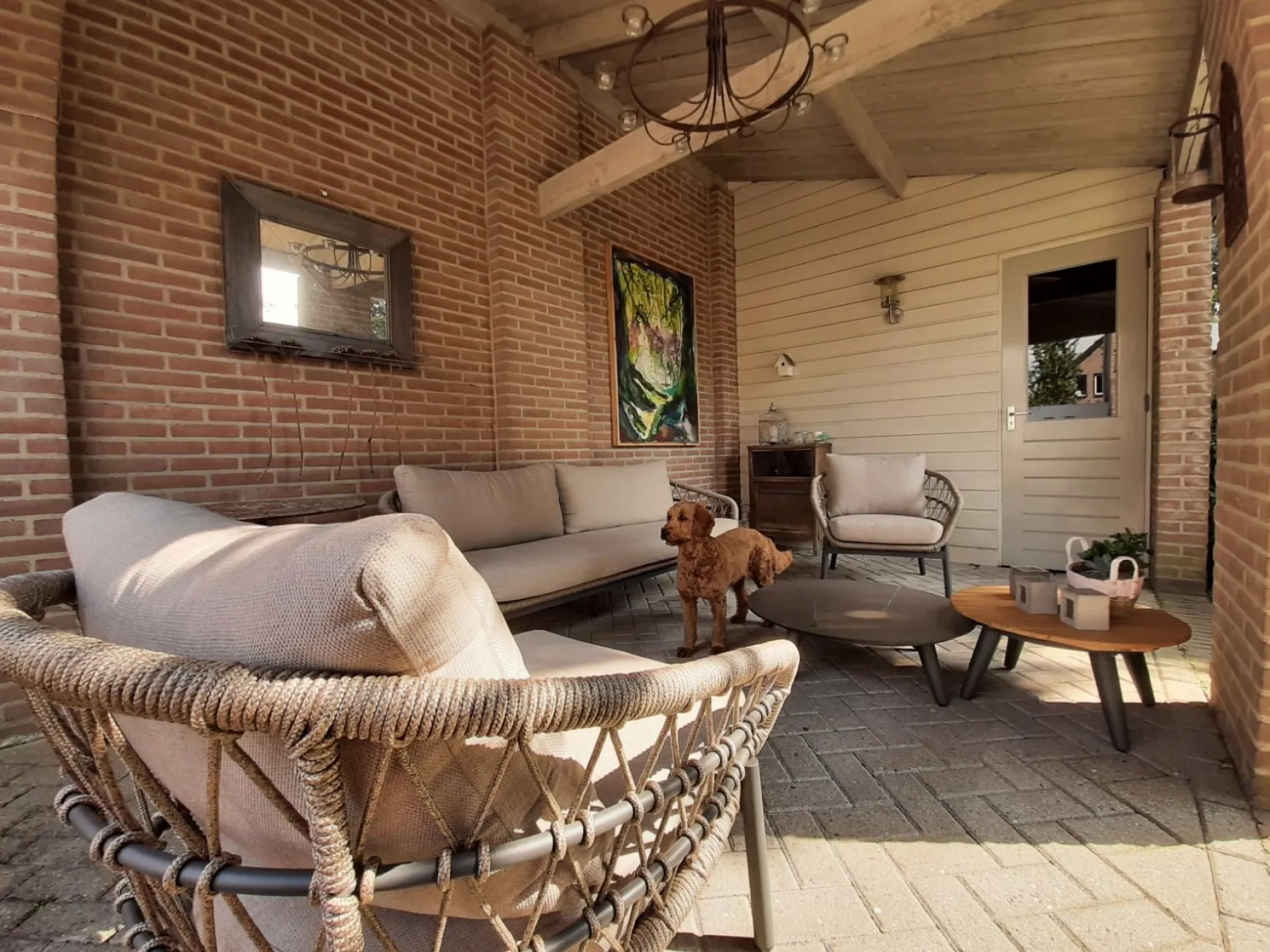 Julia stoel bank loungeset - 5-delig - antraciet