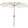 Kayu Stokparasol Ø300 cm. - Ecru/Woodlook