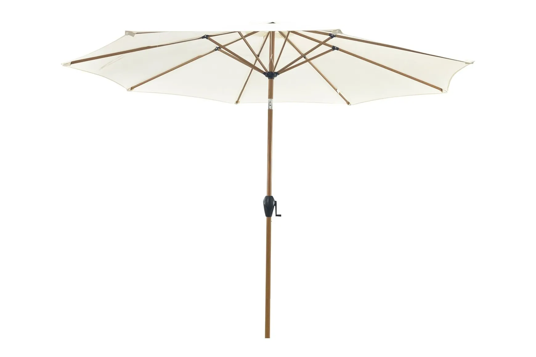 Kayu Stokparasol Ø300 cm. - Ecru/Woodlook