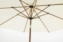 Kayu Stokparasol Ø300 cm. - Ecru/Woodlook