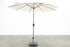 Kayu Stokparasol Ø300 cm. - Ecru/Woodlook