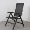 Kettler Altura Curve/Cubic 4-persoons verstelbare tuinset 160x95 cm. - Antraciet