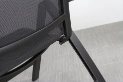 Kettler Altura Curve/Cubic 4-persoons verstelbare tuinset 160x95 cm. - Antraciet