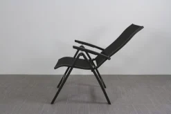 Kettler Altura/Edge verstelbare aluminium tuinset voor 6 personen 220x95 cm. - Antraciet