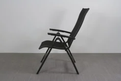 Kettler Altura/Edge verstelbare aluminium tuinset voor 6 personen 220x95 cm. - Antraciet