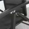 Kettler Altura/Edge verstelbare aluminium tuinset voor 4 personen 160x95 cm. - Antraciet