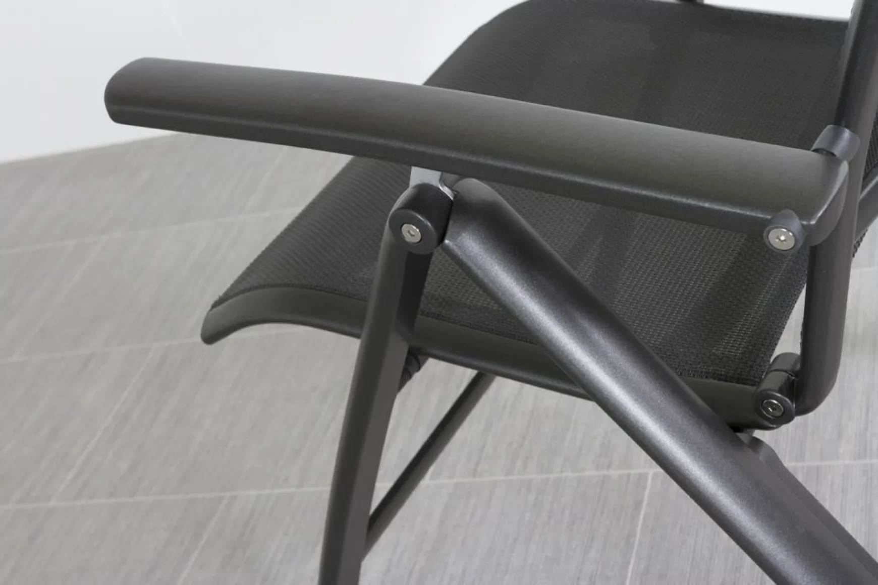Kettler Legato Curve/Cubic 4-persoons verstelbare tuinset 160x95 cm. - Antraciet