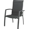 Kettler Legato/Edge stapelbare aluminium tuinset voor 6 personen 220x95 cm. - Antraciet