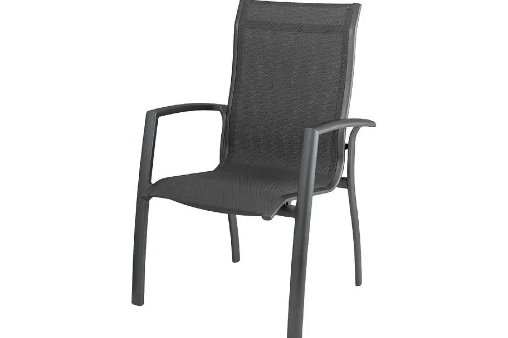Kettler Legato/Edge stapelbare aluminium tuinset voor 6 personen 220x95 cm. - Antraciet