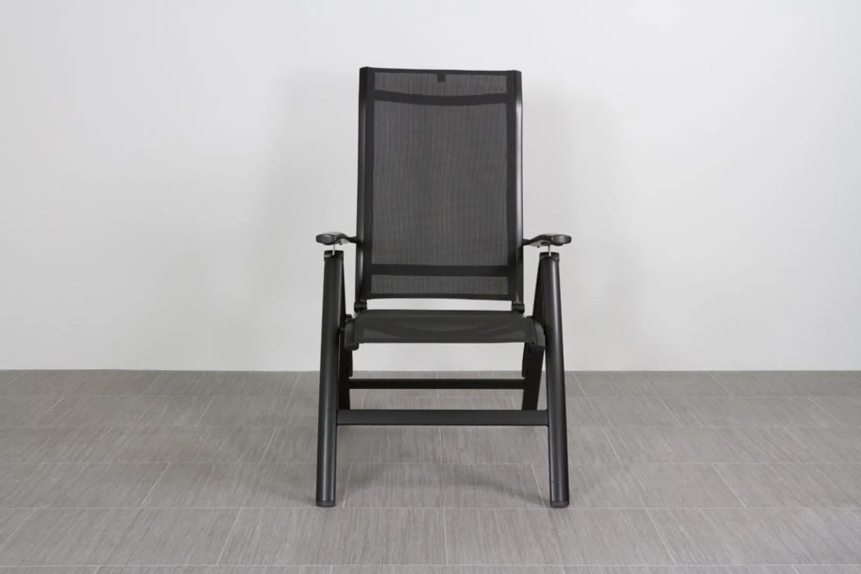 Kettler Legato/Edge verstelbare aluminium tuinset voor 4 personen 160x95 cm. - Antraciet