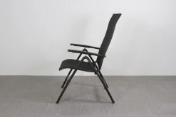 Kettler Legato/Edge verstelbare aluminium tuinset voor 4 personen 160x95 cm. - Antraciet