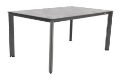 Kettler Legato/Edge verstelbare aluminium tuinset voor 4 personen 160x95 cm. - Antraciet