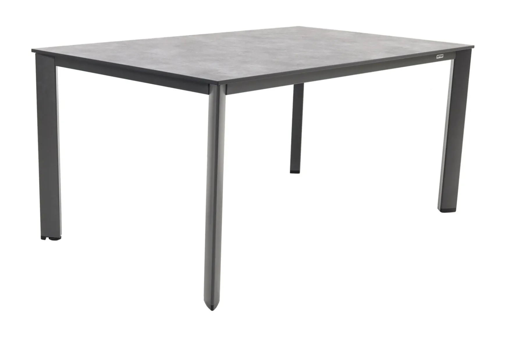 Kettler Legato/Edge verstelbare aluminium tuinset voor 4 personen 160x95 cm. - Antraciet