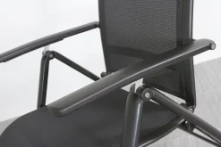 Kettler Legato/Edge verstelbare aluminium tuinset voor 4 personen 160x95 cm. - Antraciet