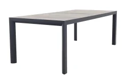 Kings aluminium tuintafel 220x100 cm. - Antraciet