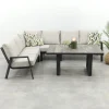 Lagos/Darwin lounge dining set - antraciet - links & rechts